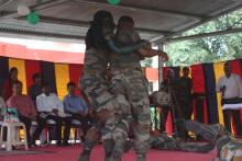 Presentation on Defense Technique (Unarmed Combat) by Dogra Battalion 